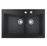Мойка для кухни Grohe K700 83,8х55 см кварцевый композит черный гранит 31657AP0