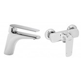 Набор смесителей для раковины и душа GENEBRE Kode 1+1 02KO-shower 62130084566+62110314567