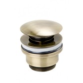 Сливной гарнитур для раковины GENEBRE Luxe bronze, click pop-up, 1 1/4 100211 43