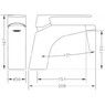Смеситель для раковины GENEBRE Kode 62130084566