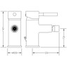 Смеситель для биде GENEBRE Tau 65145184566