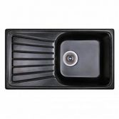 Кухонная гранитная мойка FOSTO 81x46 SGA-420 (черный) FOS8146SGA420