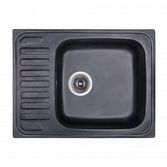 Кухонная гранитная мойка FOSTO 64x49 SGA-420 (черный) FOS6449SGA420