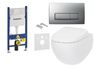 Инсталляция для унитаза Geberit Duofix 458.178.46.1 + Унитаз подвесной AM PM Sensation FlashClean C301700WH + крышка с микролифтом