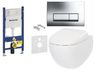 Инсталляция для унитаза Geberit Duofix 458.178.21.1 + Унитаз подвесной AM PM Sensation FlashClean C301700WH + крышка с микролифтом