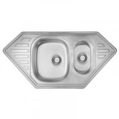 Кухонная мойка двойная ULA Satin 7802 ZS ULA7802SAT08