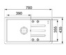 Мойка с сифоном гранит BSG 611-78 оникс оборотная Franke 114.0375.041