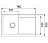 Мойка с сифоном тектонайт OID 611-78 черный Franke 114.0381.876