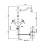 Смеситель для раковины Bianchi Old Fashion LVBOLF1040OLFIAVOT