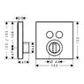 СМЕСИТЕЛЬ ДЛЯ ДУША С ТЕРМОСТАТОМ HANSGROHE AXOR SHOWER SELECT 15768000