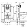 Инсталляция для унитаза GROHE Rapid SL 38775001