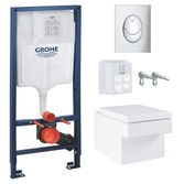 Комплект инсталляция Grohe Rapid SL 39503000 +унитаз подвесной Grohe Cube Ceramic 3924400H сиденьям Soft Close 39488000