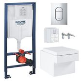 Комплект инсталляция Grohe Rapid SL 39504000 + унитаз подвесной Grohe Cube Ceramic 3924400H сиденьям Soft Close 39488000