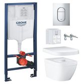 Комплект инсталляция Grohe Rapid SL 39504000 + унитаз подвесной Grohe EURO CERAMIC 3932800H с кришкой Soft Close 39330001