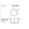 Кухонная гранитная мойка FOSTO D510 SGA-800 (персик) FOSD510SGA800