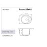 Кухонная гранитная мойка FOSTO 58x45 SGA-806 (страда) FOS5845SGA806