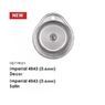 Кухонная нержавеющая мойка одночашевая круглая IMPERIAL 4843 Satin 06 IMP484306SAT