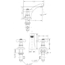 Cмеситель для раковины GENEBRE New Regent, скрытый монтаж 68510094566