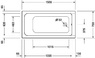 Акриловая ванна Duravit D-Code 150x75 700095