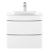 Тумба подвесная AM.PM с умывальником Like 65 белый глянец M80-FHX0652-WC0652-38