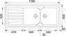 Кухонная мойка Franke Calypso COG 621 114.0060.581