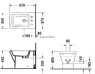 Биде напольное Duravit 2nd Floor 013610