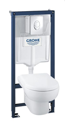 Инсталляция Grohe Solido Perfect с подвесным унитазом и панелью смыва Skate Air 39192000