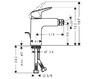 Смеситель для биде Hansgrohe Logis 71200000