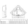 Ванна акриловая Koller Pool Tera 150x150 TERA150х150