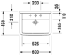 Раковина Duravit Starck 3 0300600000 + пьедестал 086516 0300600000