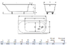 Ванна акриловая Geberit Soana Slim rim 180х80 554.015.01.1