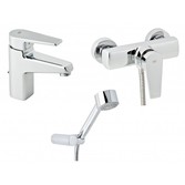 Набор смесителей для душа без штанги GENEBRE Klip 03KL-shower 64130164566+64110164566