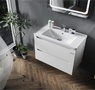 Тумбы с умывальником SANWERK ERA AIR 80 цв. белый с умывальником Канте 2F MV0000652
