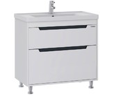 Тумбы с умывальником SANWERK GRETA 60 цв. белый с умывальником Канте 2F MV0000617
