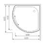 Душевой поддон AM PM BLISS Solo Slide, 90x90, белый акрил W56T-315-090W