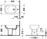 Биде напольное Duravit D-Code 223810