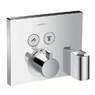 Дешевая система с термостатом Hansgrohe ShowerSelect хром 15765000+01800180+26530000+28276000+27378000