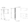 Душевой гарнитур без штанги GENEBRE Oslo OS17OV DXT345+1001356000+10006845