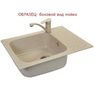 Кухонная гранитная мойка FOSTO 64x49 SGA-806 (страда) FOS6449SGA806