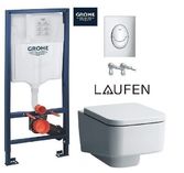 Комплект инсталляция Grohe Rapid SL 39503000 + Унитаз подвесной Laufen Pro S с крышкой Soft-Closing H8209610000001