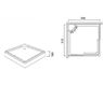 Поддон AM-PM Bliss 90x90 W55T-303-090W