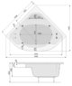 Ванна акриловая Pool Spa Klio Sym 140x140