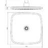 Верхний душ GENEBRE Oval R6311208