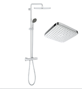 Душова система з термостатом Grohe QuickFix Vitalio Start System 250 Cube хром 26696000