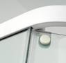 Душовий бокс DUSEL GLARE White Matt 90x90x210 скло прозоре, профіль білий Dusel-574