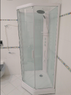 Душовий бокс DUSEL GLARE White Matt 90x90x210 скло прозоре, профіль білий Dusel-574