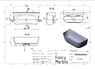 Ванна з штучного каменю Fancy Marble Maddalena 175x859 1175001
