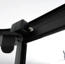 Душовий бокс DUSEL GLARE Black Matt 90x90x210 скло прозоре, профіль чорний Dusel-573