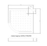 Душовий бокс DUSEL AVENUE Satin 95x95x210 скло прозоре, профіль сатин Dusel-575