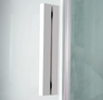 Душовий бокс DUSEL GLARE White Matt 90x90x210 скло прозоре, профіль білий Dusel-574